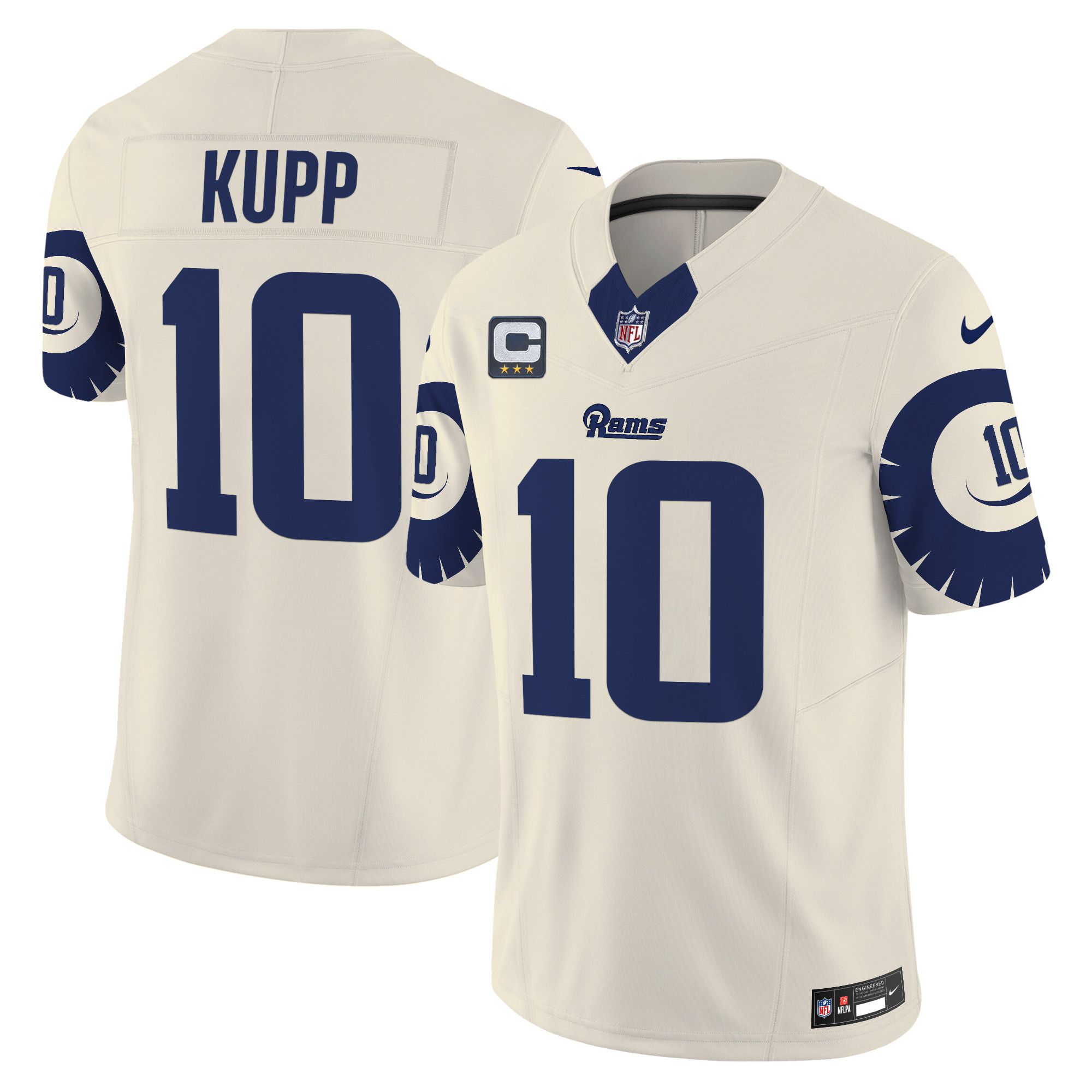Men Los Angeles Rams #10 Kupp Cream 2024 Nike Special Vapor Limited NFL Jersey